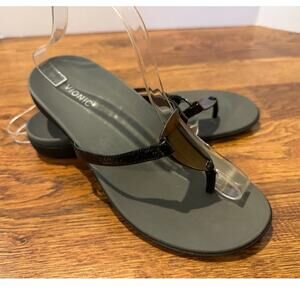 Vionic Women's Raysa Toe Post Comfort Sandals – Black – Size 9.5 – NWT